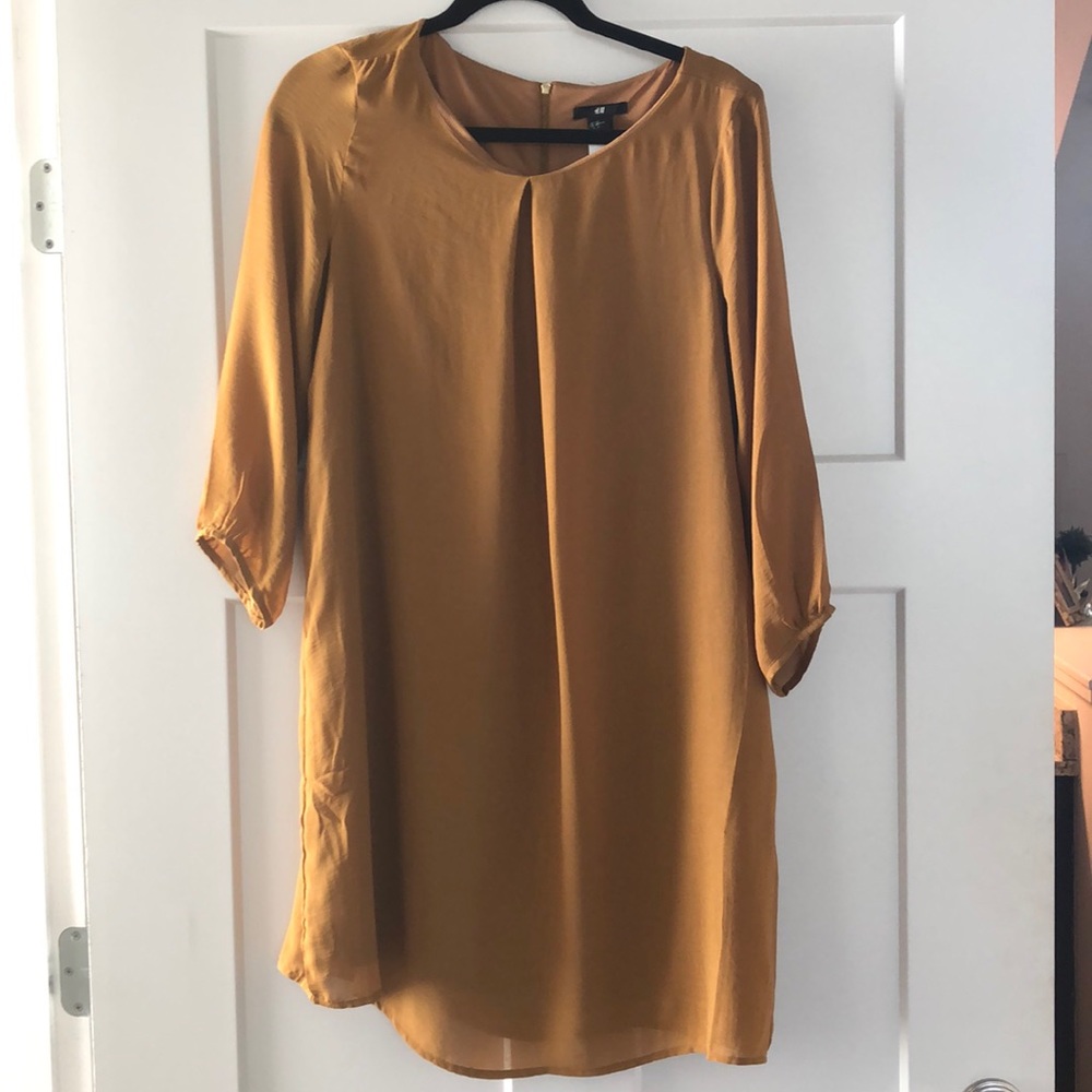 Mustard color dress